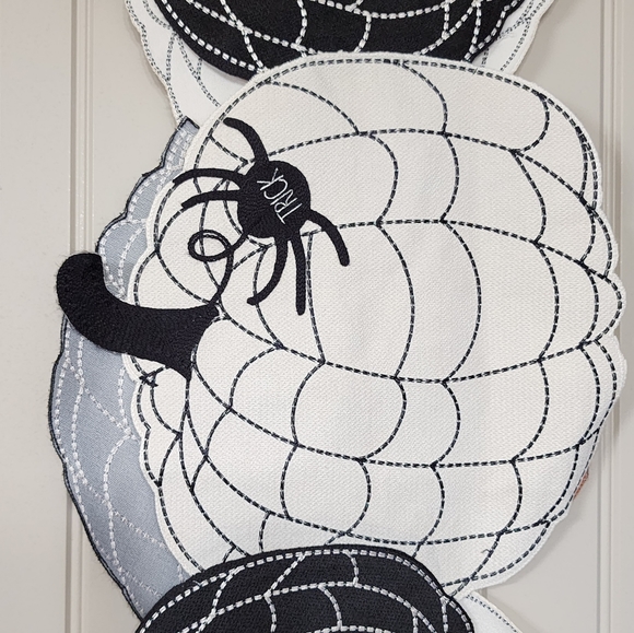 Pumpkin Table Runner with Spiders Trick or Treat 14" x 70" Halloween Table Decor - Picture 4 of 13